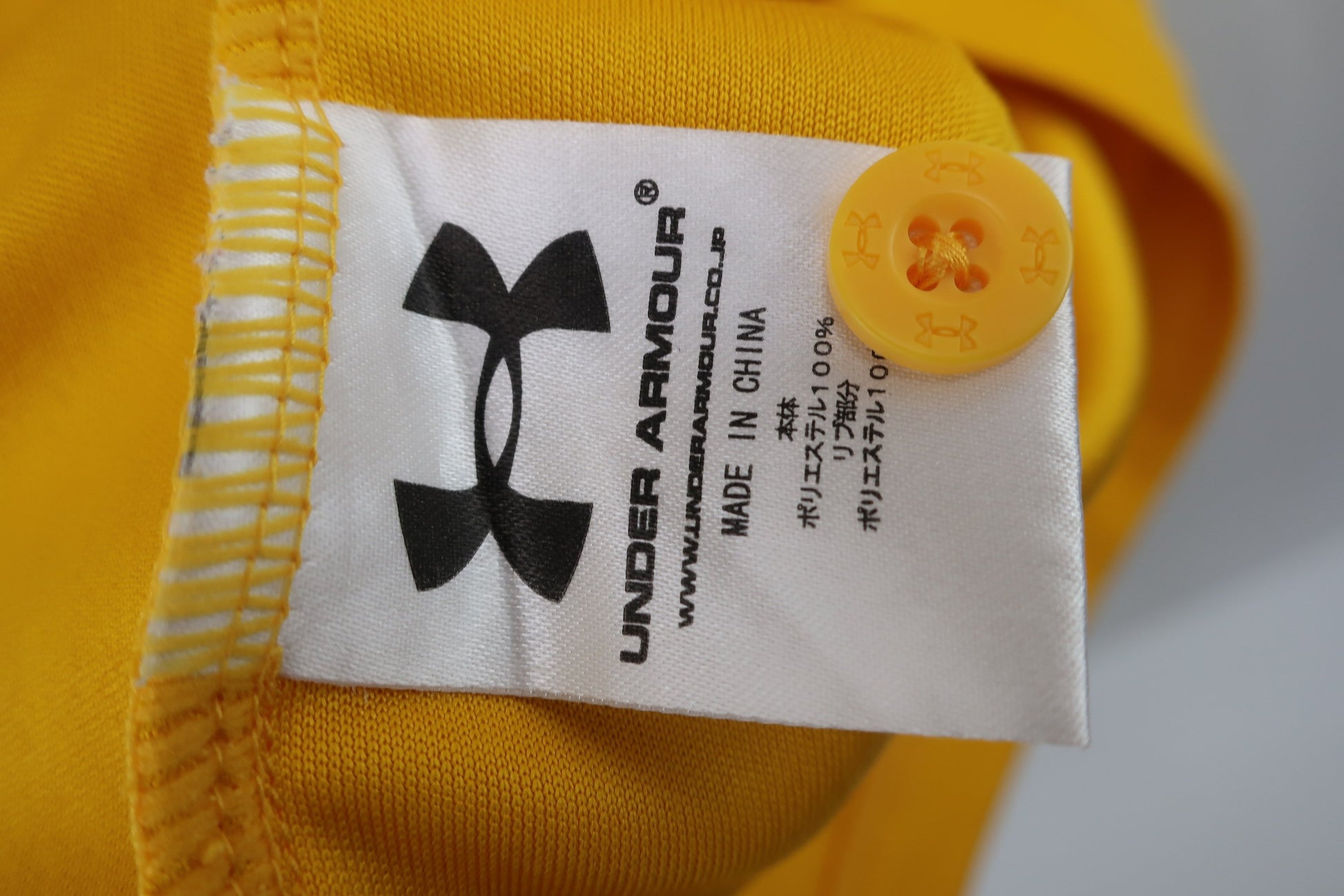 UNDER ARMOUR(アンダーアーマー) ポロシャツ 黄色 メンズ M A-7