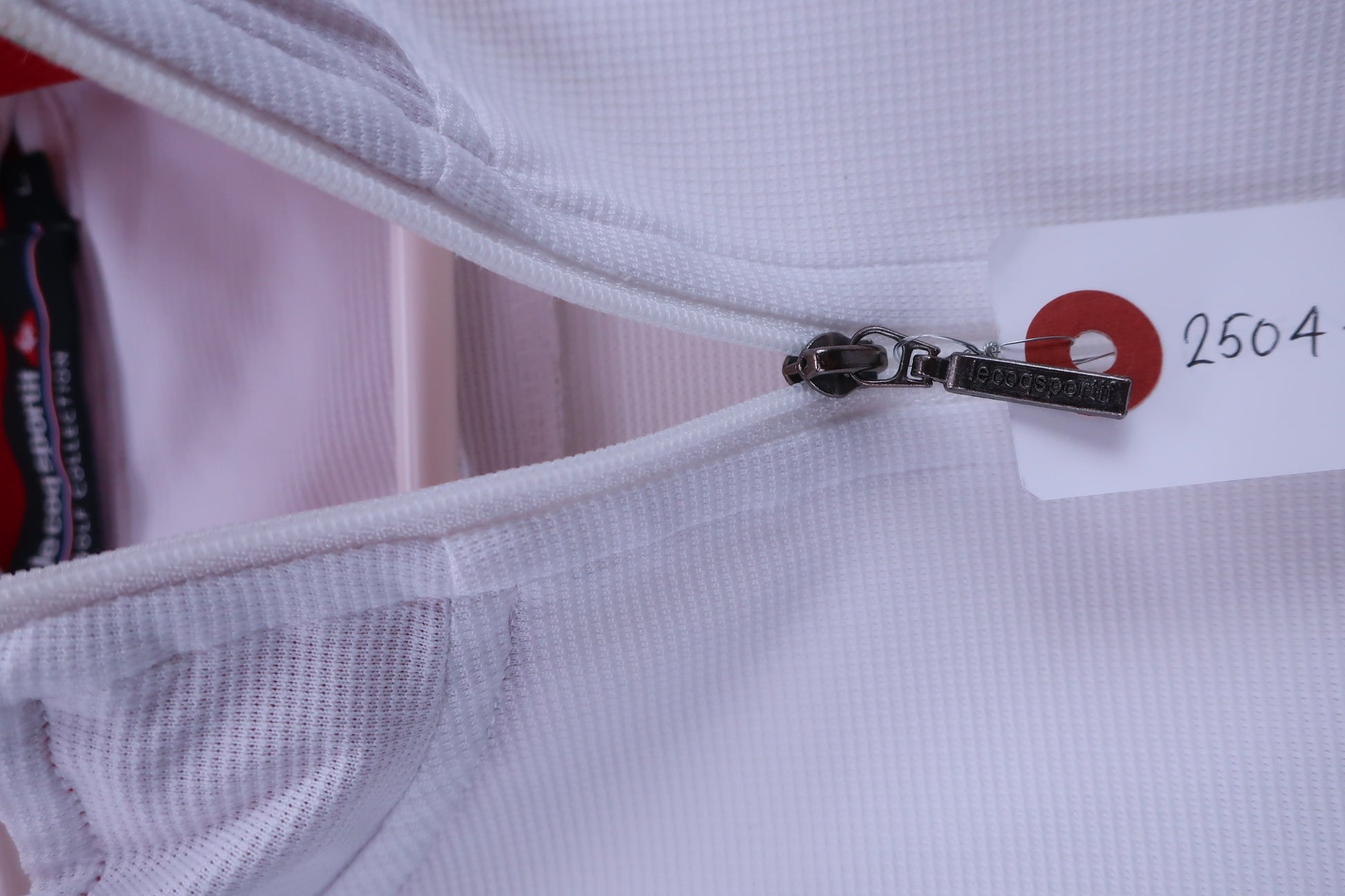 le coq sportif(ルコックスポルティフ) ハーフジップポロシャツ 白 メンズ L B-5