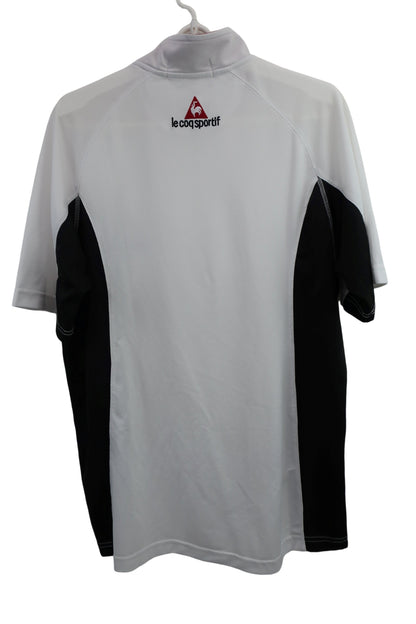 le coq sportif(ルコックスポルティフ) ハーフジップポロシャツ 白 メンズ L B-6