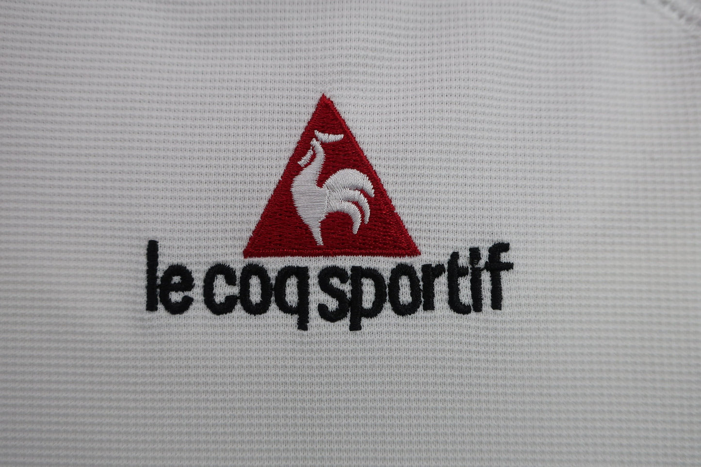 le coq sportif(ルコックスポルティフ) ハーフジップポロシャツ 白 メンズ L B-7
