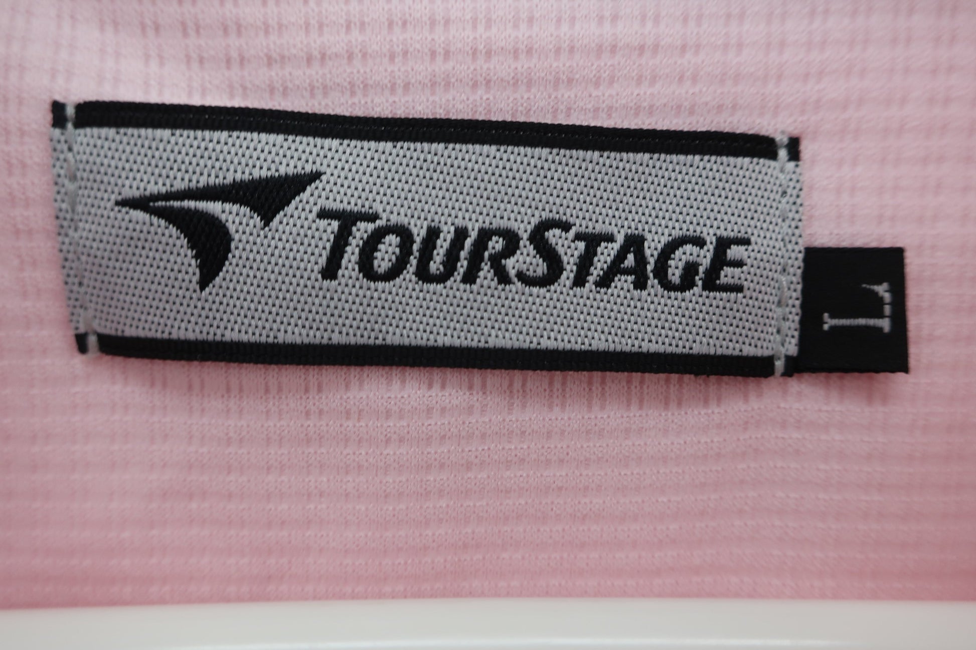 TOURSTAGE(ツアーステージ) ハーフジップシャツ ピンク メンズ L B-4