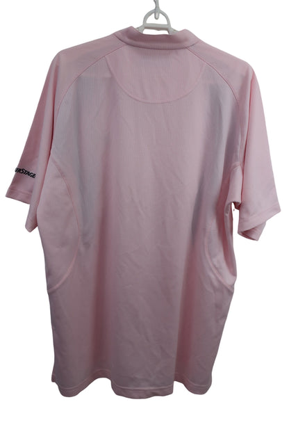 TOURSTAGE(ツアーステージ) ハーフジップシャツ ピンク メンズ L B-6