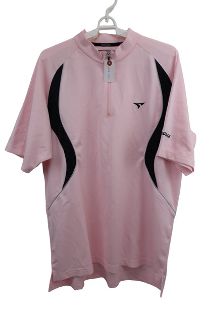 TOURSTAGE(ツアーステージ) ハーフジップシャツ ピンク メンズ L B-1