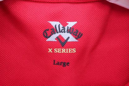 Callaway(キャロウェイ) ポロシャツ 赤 メンズ L 241-286529 B-3