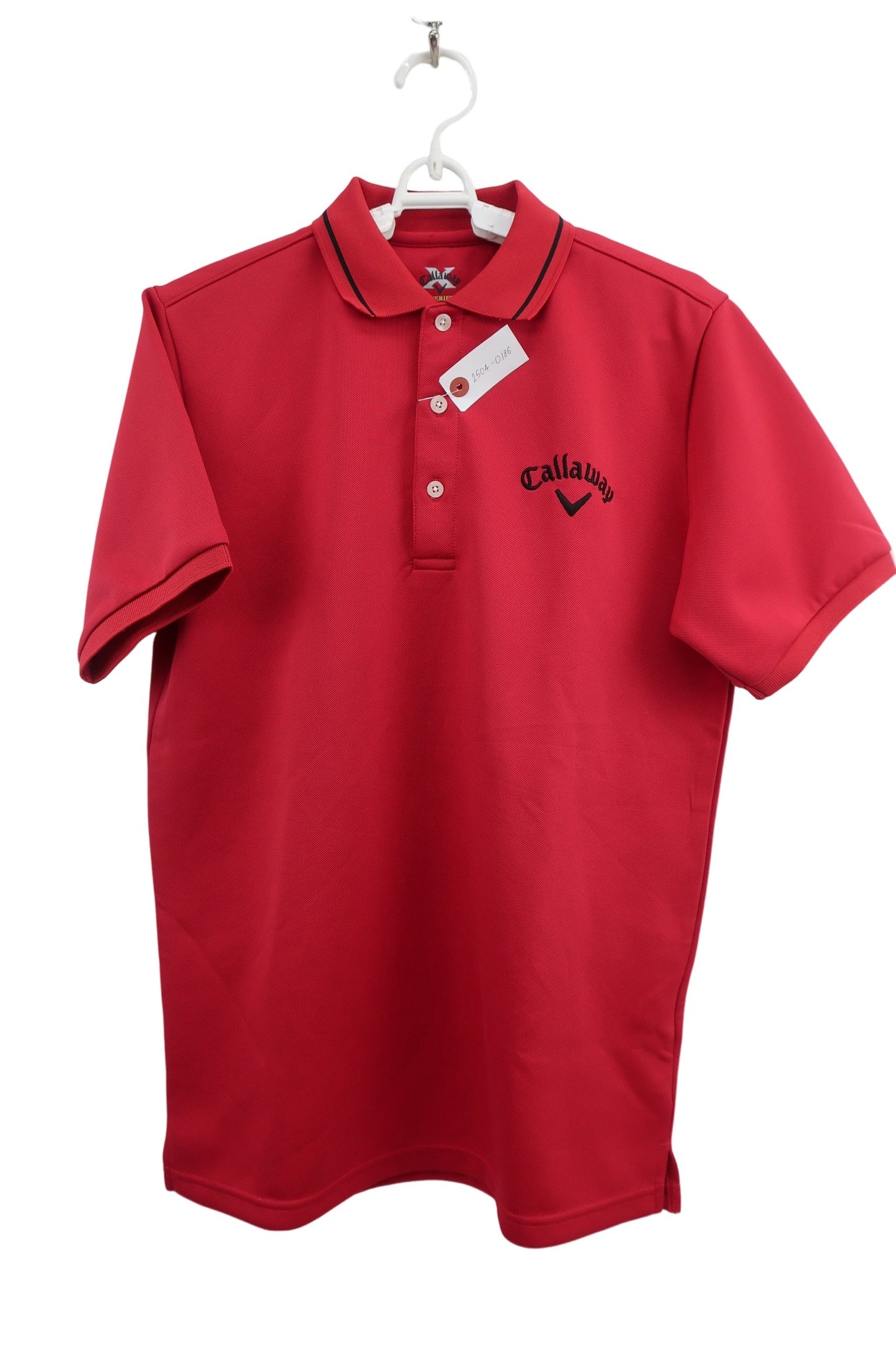 Callaway(キャロウェイ) ポロシャツ 赤 メンズ L 241-286529 B-1