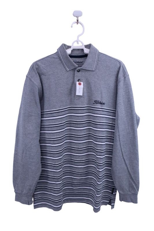 Titleist(タイトリスト) 長袖ポロシャツ グレー メンズ M A-1