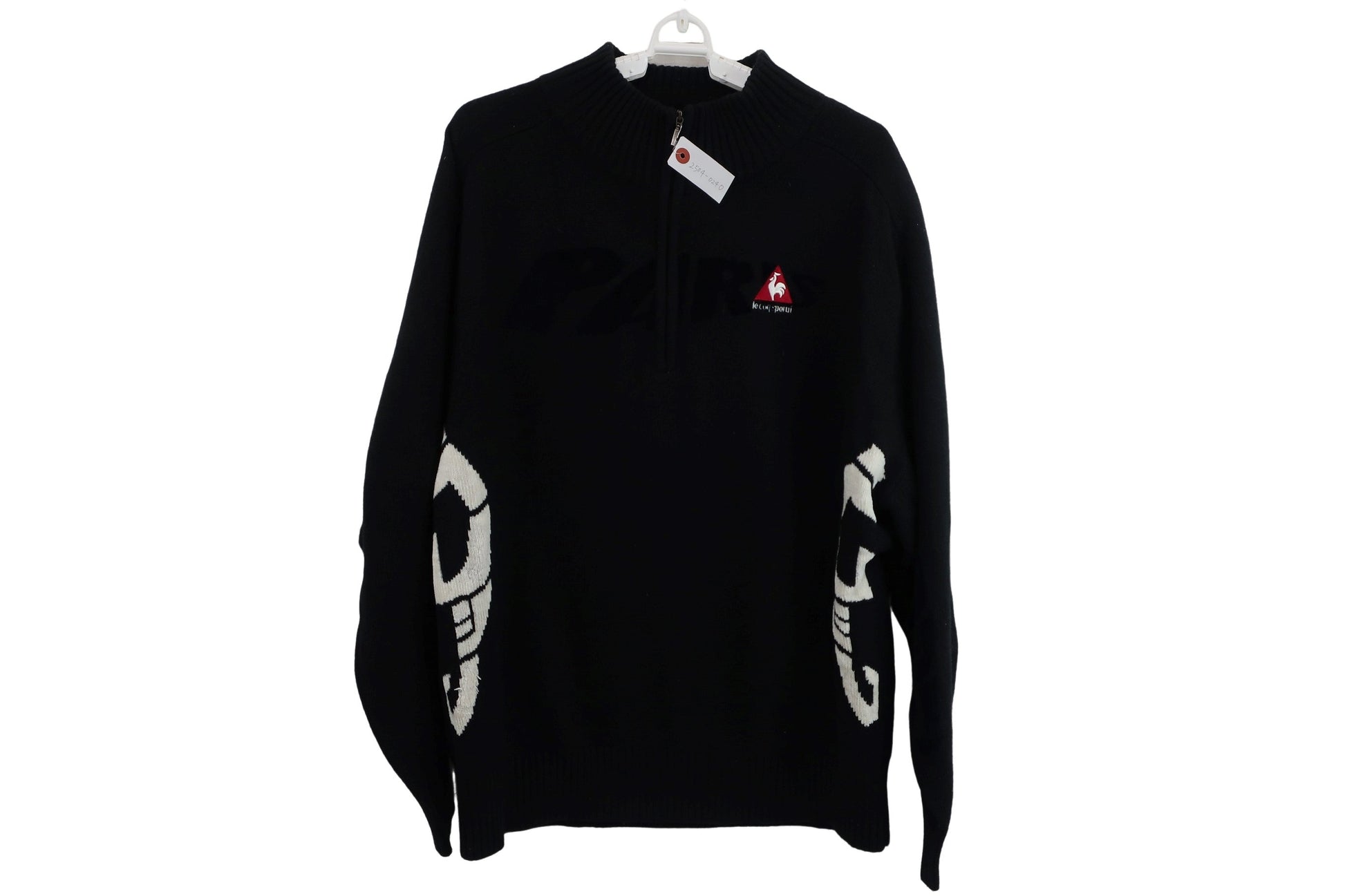 le coq sportif(ルコックスポルティフ) ハーフジップニットセーター 黒 メンズ L A-1