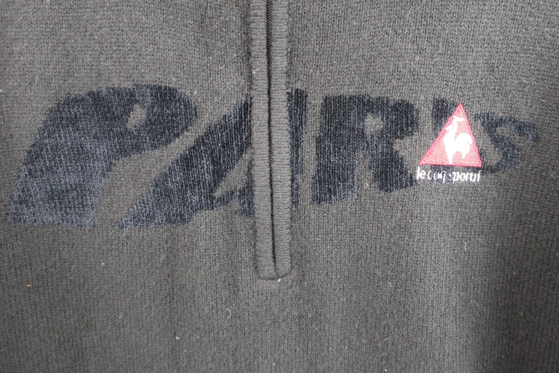 le coq sportif(ルコックスポルティフ) ハーフジップニットセーター 黒 メンズ L A-2