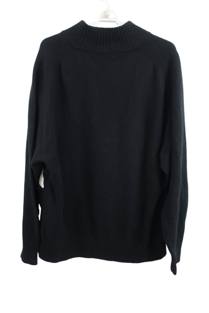 le coq sportif(ルコックスポルティフ) ハーフジップニットセーター 黒 メンズ L A-5