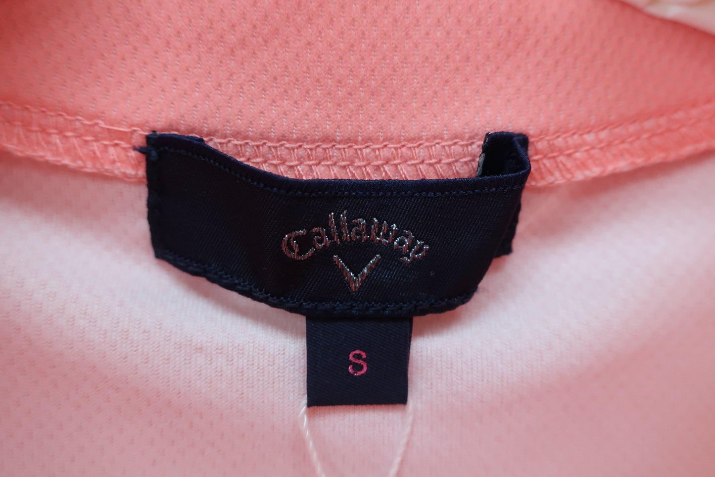 Callaway(キャロウェイ) 半袖モックネックシャツ ピンク白 レディース S C24134215 N-3