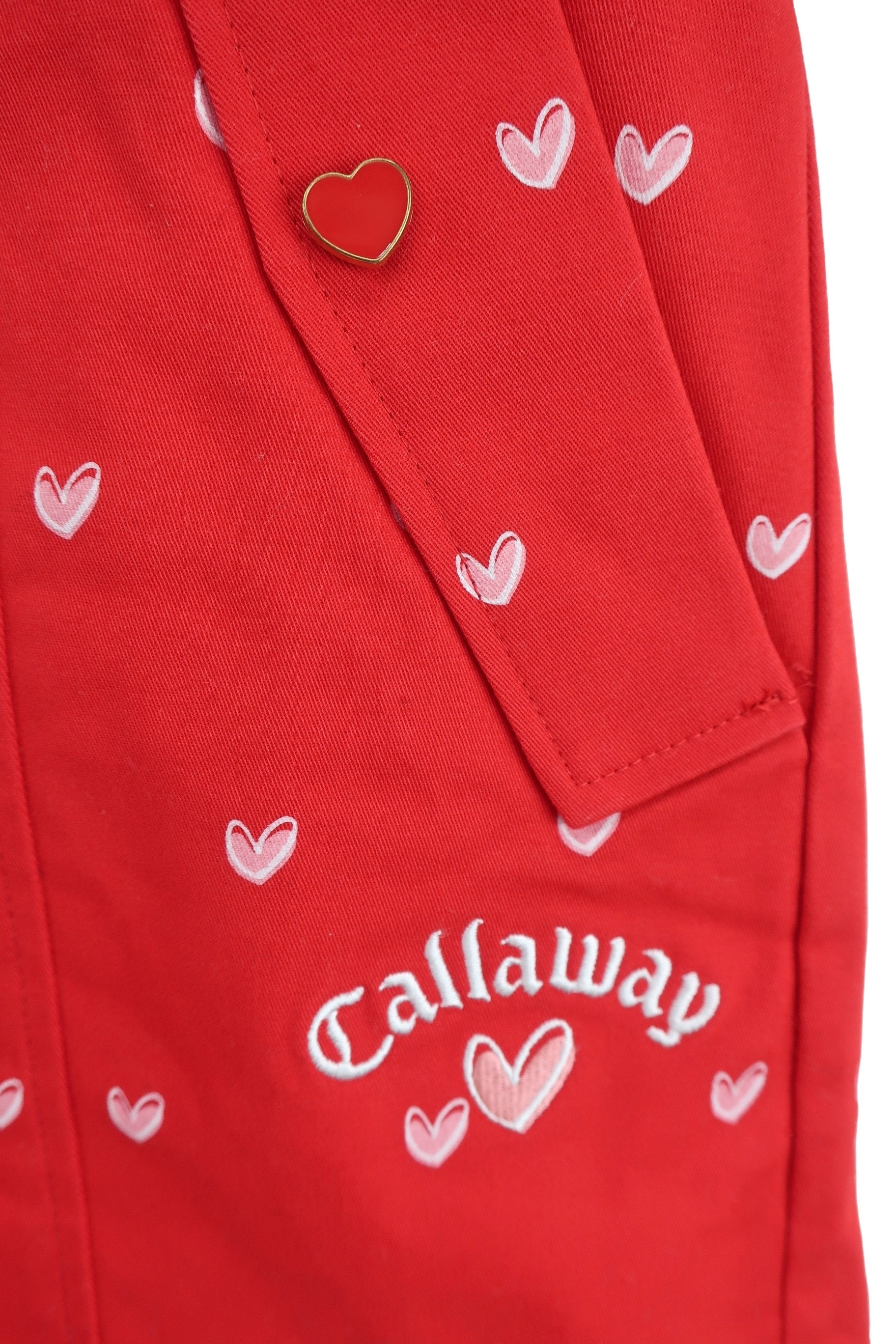 Callaway(キャロウェイ) ショートパンツ 赤ハート柄 レディース SS C23127220 A-2