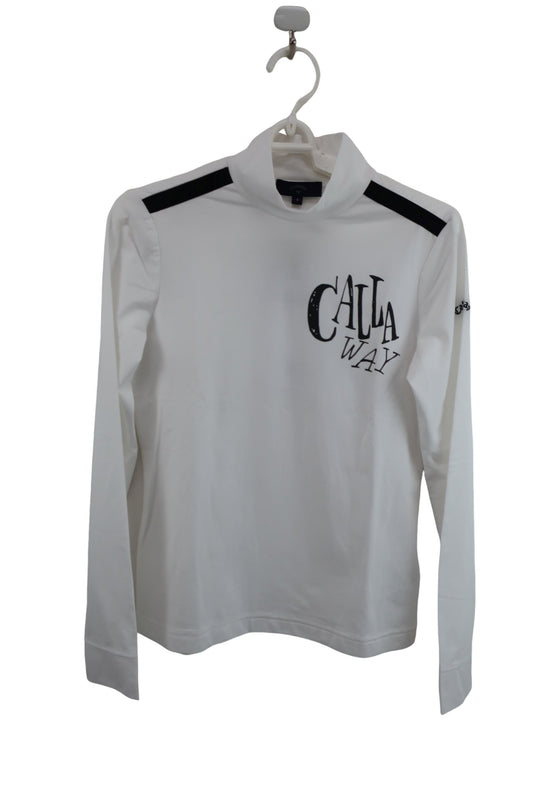 Callaway(キャロウェイ) 長袖モックネックシャツ 白 レディース S 241-1133802 N-1