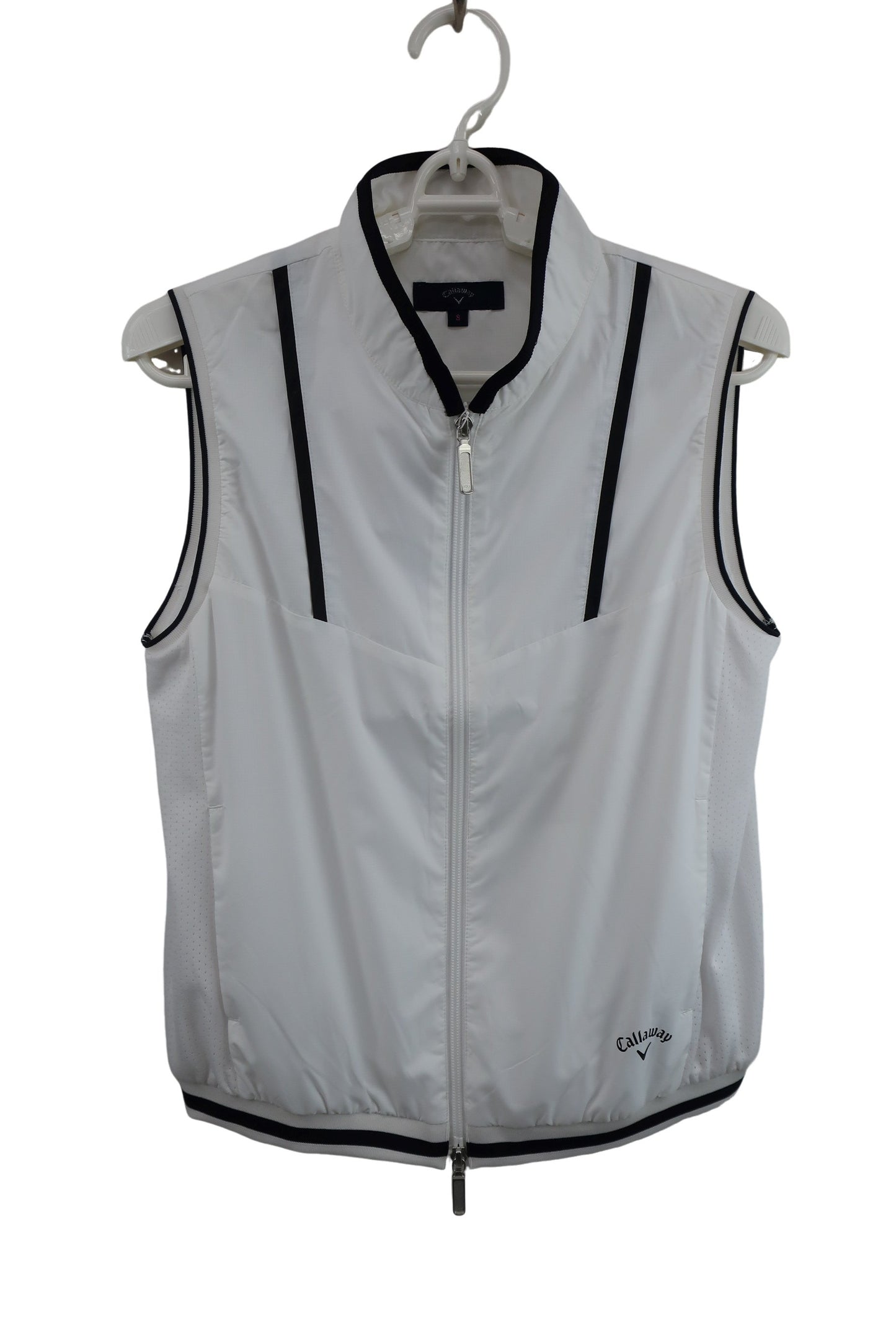 Callaway(キャロウェイ) ナイロンベスト 白黒 レディース S 241-1116800 N-1