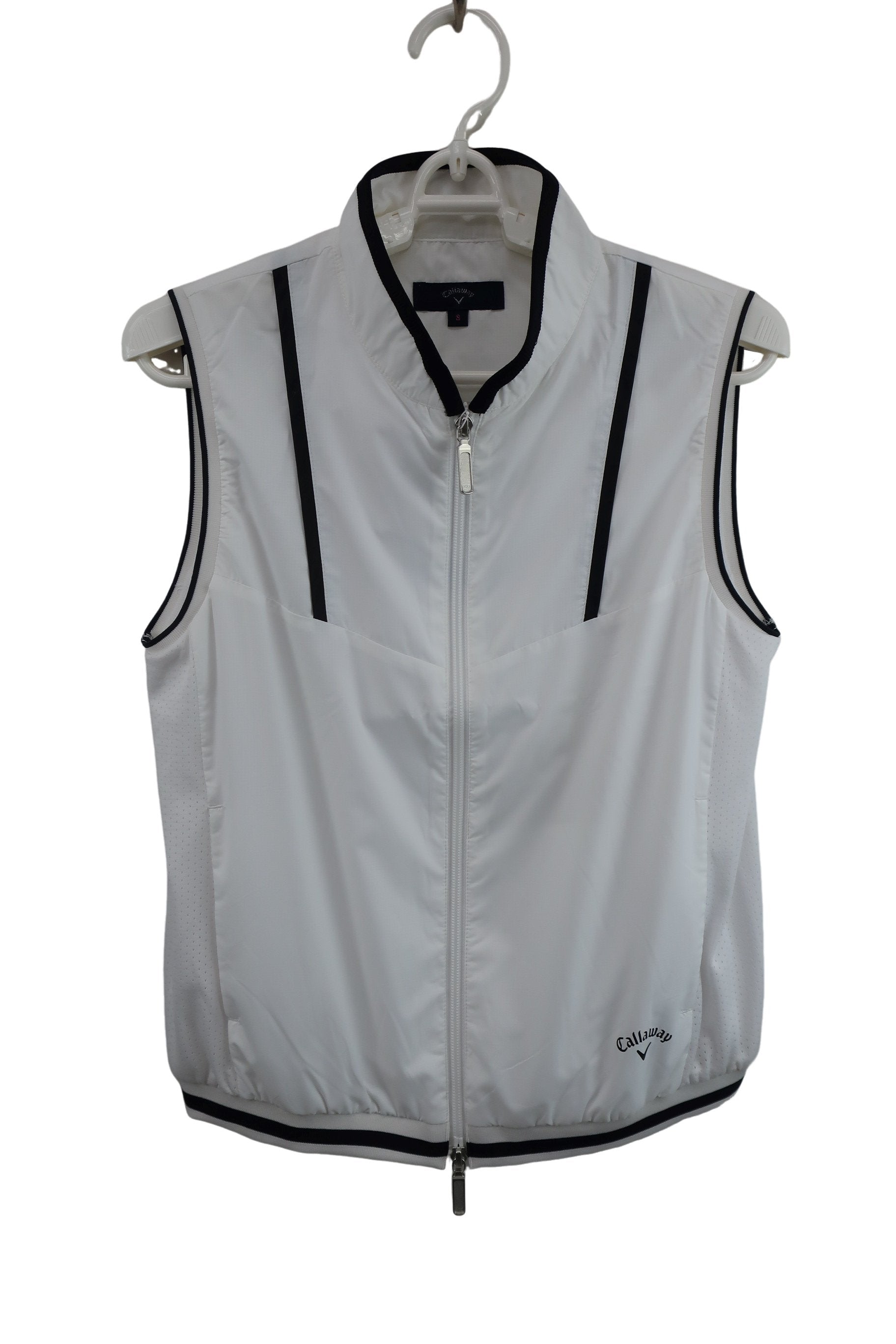 Callaway(キャロウェイ) ナイロンベスト 白黒 レディース S 241-1116800 N-1