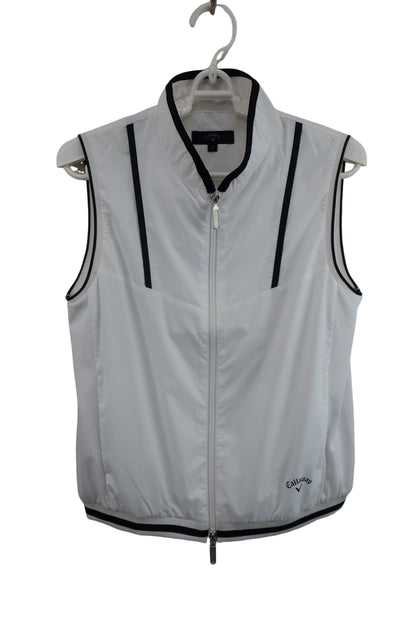 Callaway(キャロウェイ) ナイロンベスト 白黒 レディース S 241-1116800 N-1