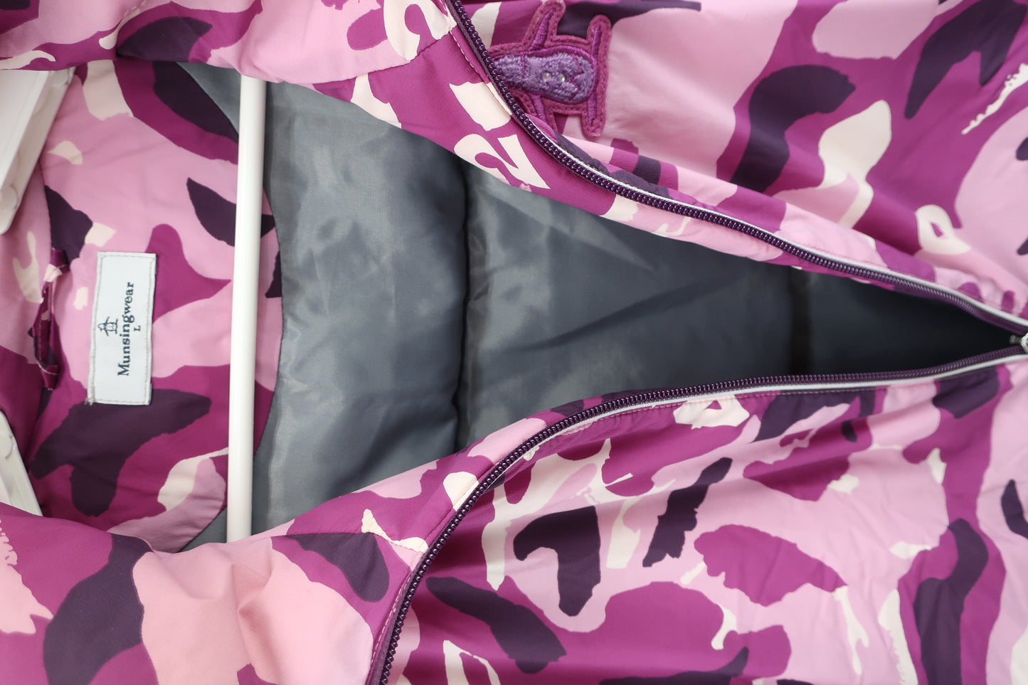 Munsingwear(マンシングウェア) ダウンジャケット 紫 レディース L A-6