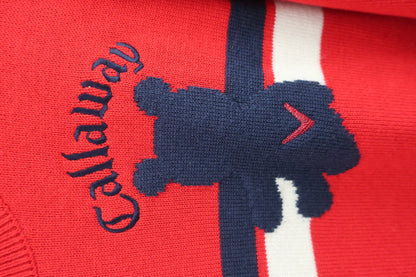 Callaway(キャロウェイ) セーター 赤ネイビー レディース L C22218201 A-2