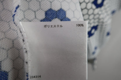 Munsingwear(マンシングウェア) ポロシャツ 白花柄黄緑 レディース L A-6