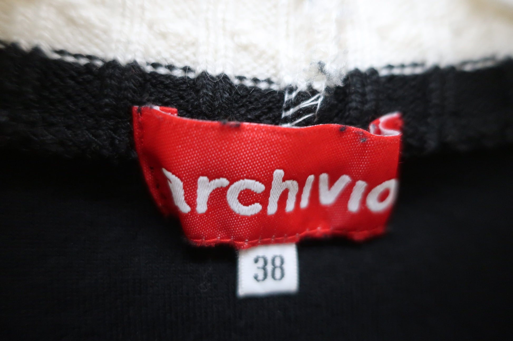 archivio(アルチビオ) モックネックシャツ 黒白 レディース 38 A-4