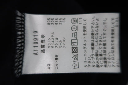 archivio(アルチビオ) モックネックシャツ 黒白 レディース 38 A-6