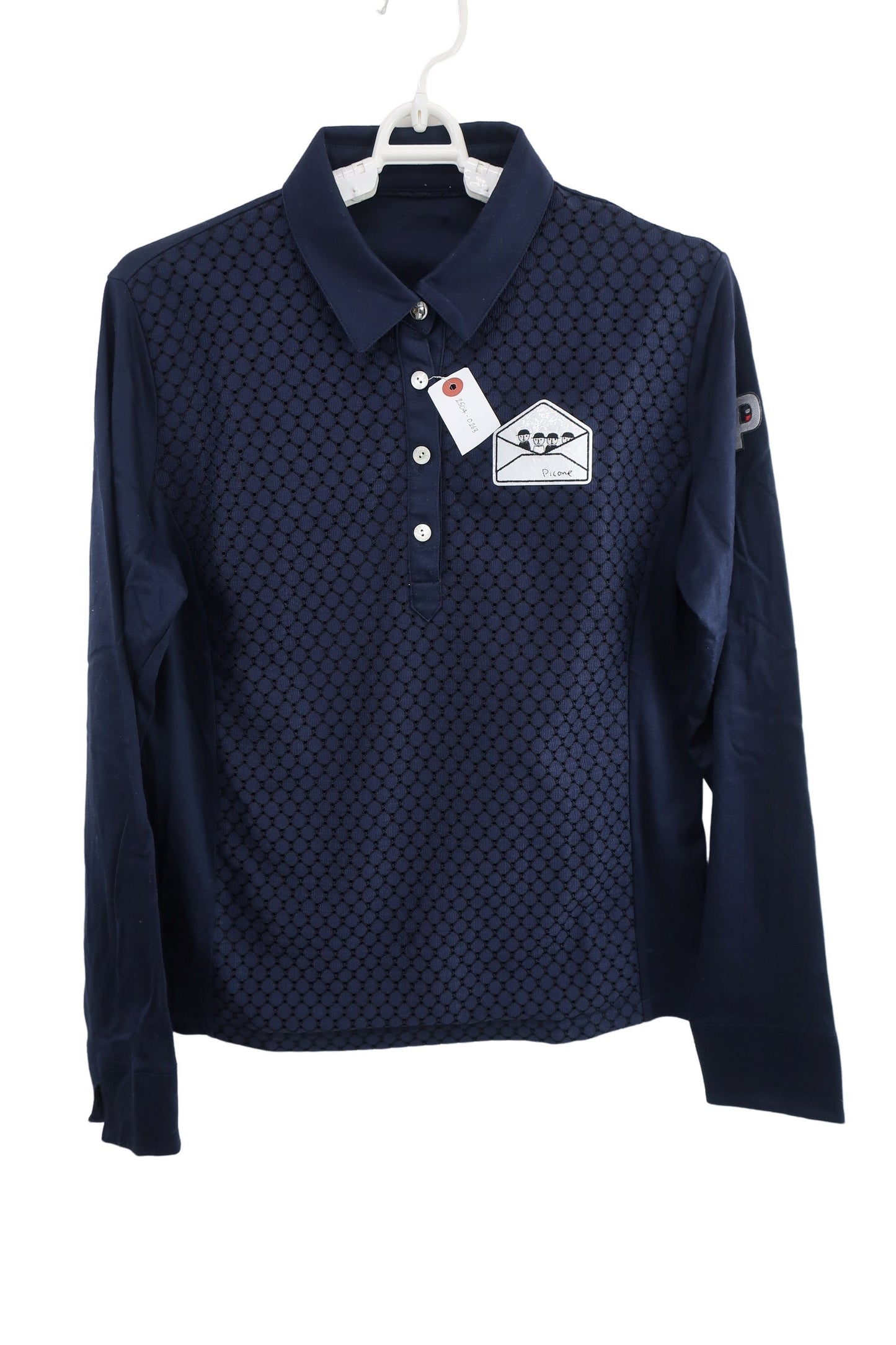 PICONE CLUB(ピコネクラブ) 長袖ポロシャツ ネイビー レディース A-1