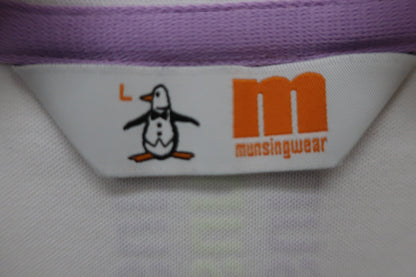 Munsingwear(マンシングウェア) ノースリーブポロシャツ 白 レディース L A-5