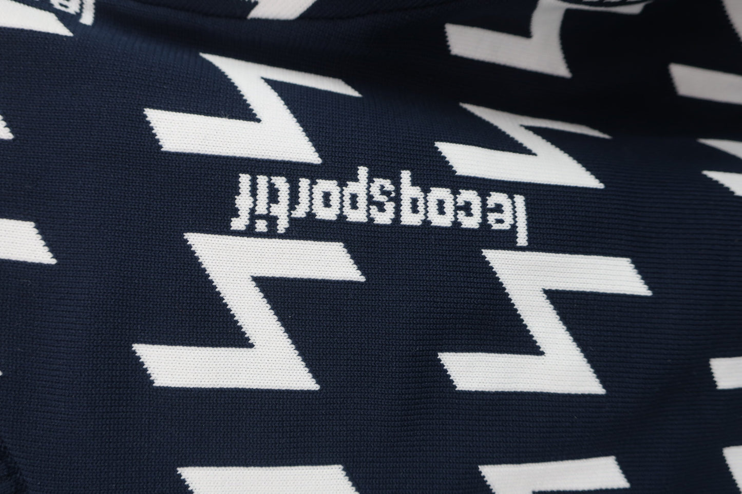 le coq sportif(ルコックスポルティフ) トレーナー ネイビー白総柄 レディース M A-2