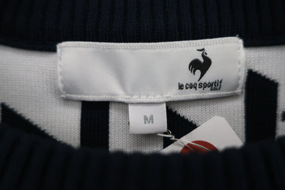le coq sportif(ルコックスポルティフ) トレーナー ネイビー白総柄 レディース M A-3
