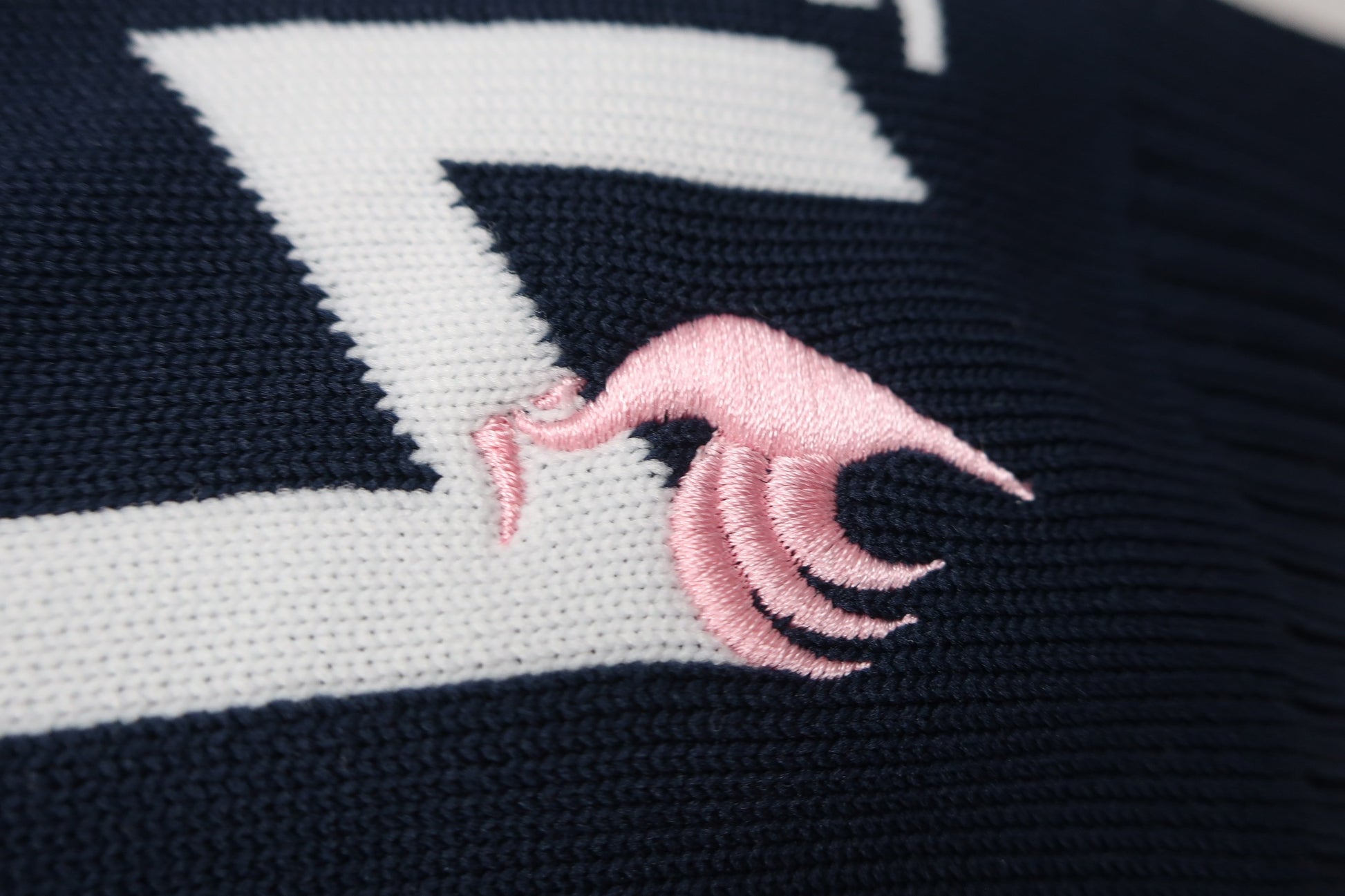 le coq sportif(ルコックスポルティフ) トレーナー ネイビー白総柄 レディース M A-4