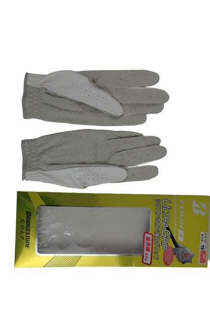 BRIDGESTONE GOLF(ブリヂストンゴルフ) ゴルフグローブ ホワイトピンク レディース 19cm GLG75B N-1