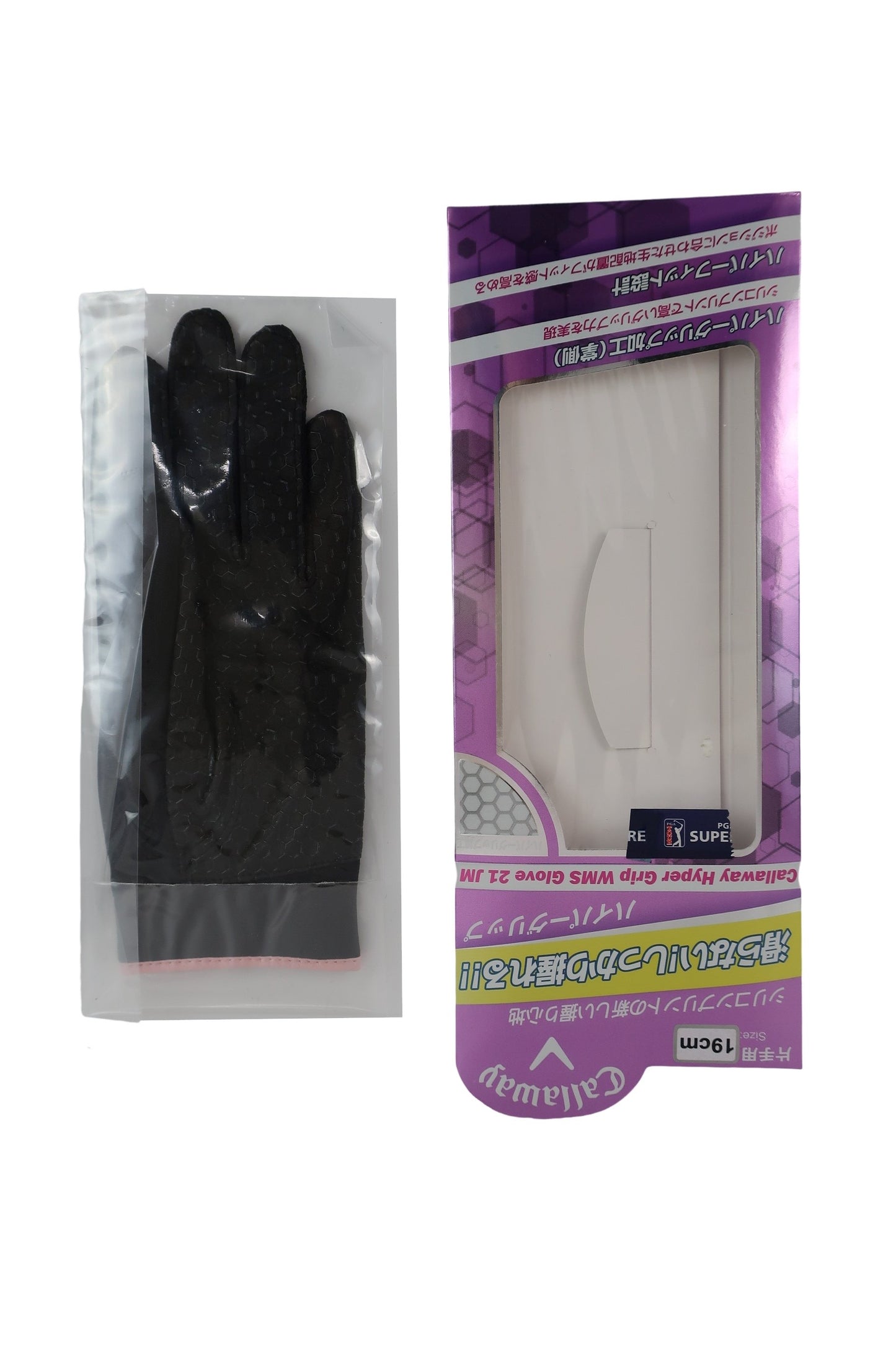 Callaway(キャロウェイ) ゴルフグローブ 黒 レディース 19cm Hyper Grip Glove N-1