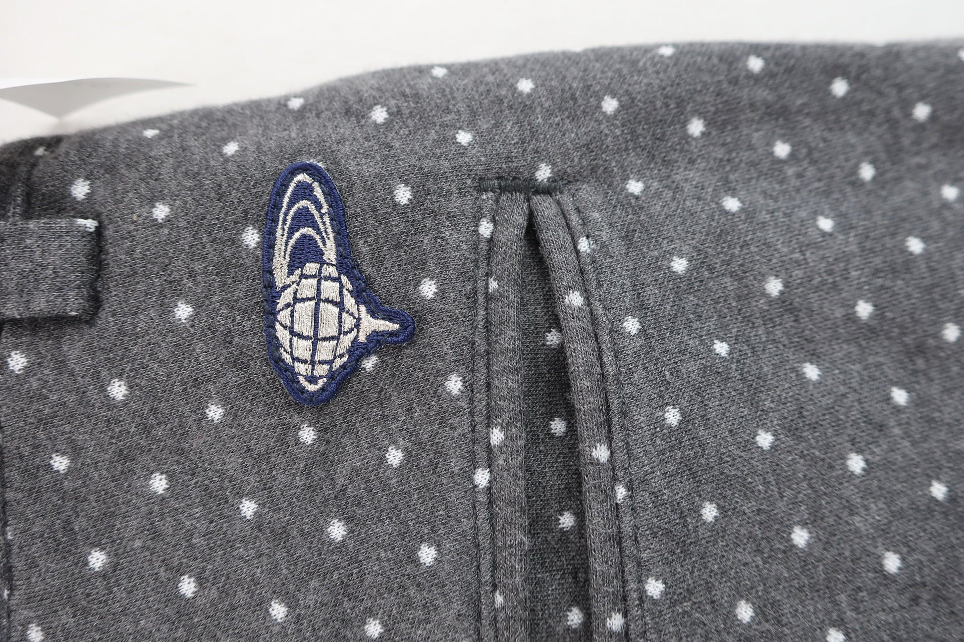 BEAMS GOLF(ビームスゴルフ) パンツ グレー白ドット柄 レディース 44 A-4