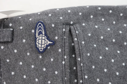 BEAMS GOLF(ビームスゴルフ) パンツ グレー白ドット柄 レディース 44 A-4