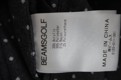 BEAMS GOLF(ビームスゴルフ) パンツ グレー白ドット柄 レディース 44 A-6