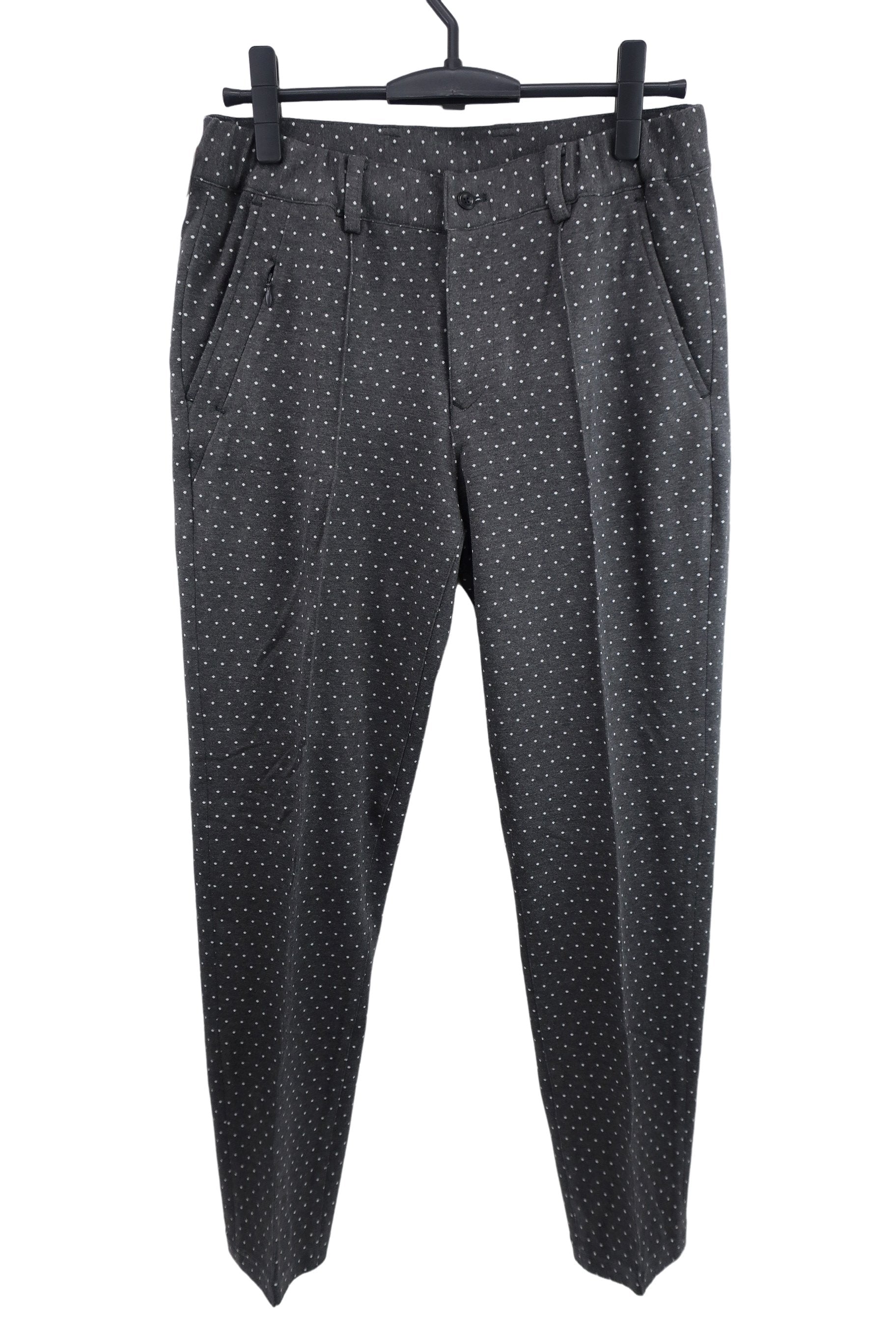 BEAMS GOLF(ビームスゴルフ) パンツ グレー白ドット柄 レディース 44 A-1