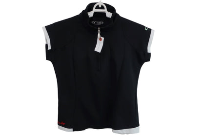 OAKLEY(オークリー) ノースリーブハーフジップシャツ 黒 レディース M A-1