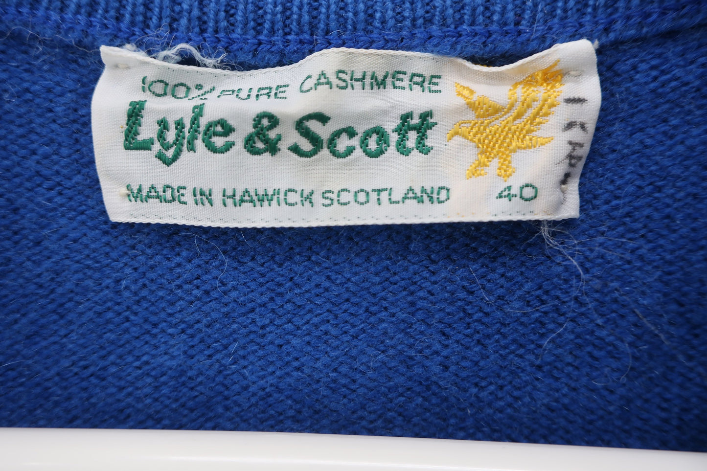 Lyle & Scott(ライルアンドスコット) セーター 青アーガイル レディース 40 B-3