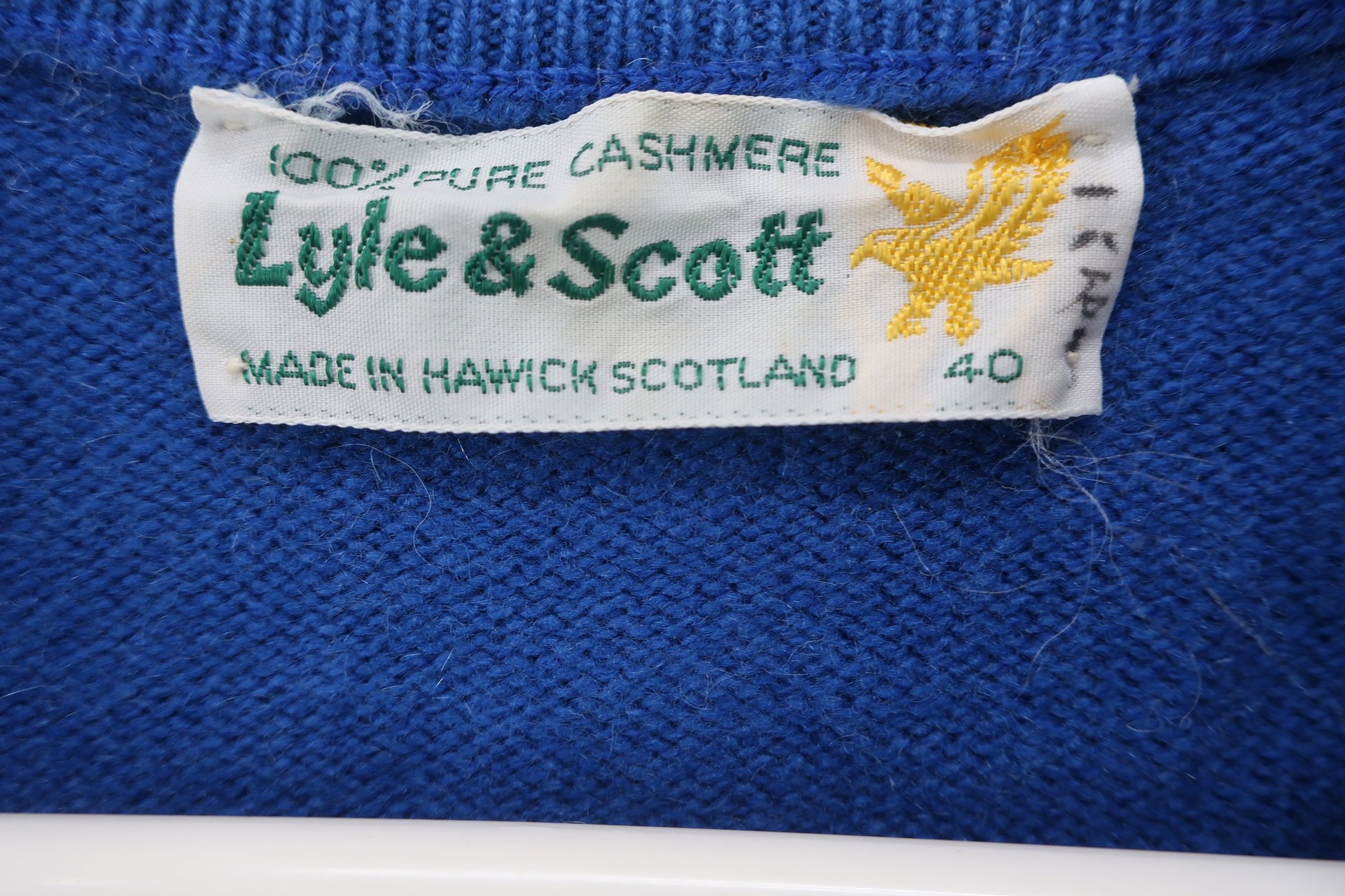 Lyle & Scott(ライルアンドスコット) セーター 青アーガイル レディース 40 B-3