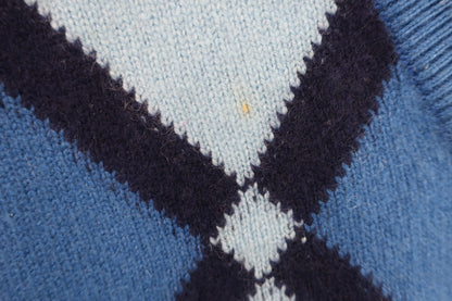 Lyle & Scott(ライルアンドスコット) セーター 青アーガイル レディース 40 B-4