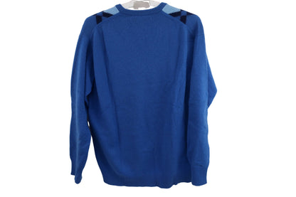 Lyle & Scott(ライルアンドスコット) セーター 青アーガイル レディース 40 B-7