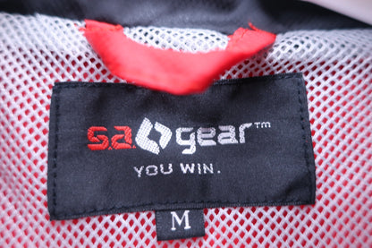 s.a.gear 半袖ハーフジップスニード 赤 メンズ M A-2