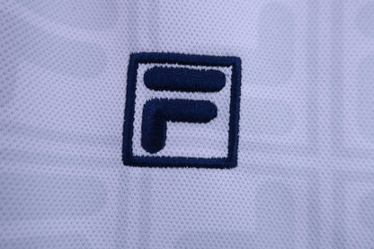FILA GOLF(フィラゴルフ) ポロシャツ 白グレーロゴ柄 メンズ M B-2