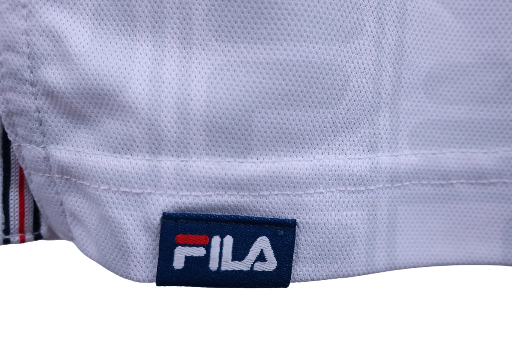 FILA GOLF(フィラゴルフ) ポロシャツ 白グレーロゴ柄 メンズ M B-6