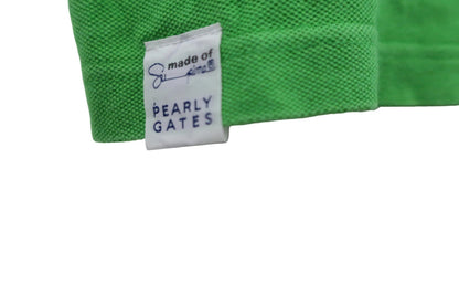 PEARLY GATES(パーリーゲイツ) ポロシャツ 黄緑 メンズ 4 053-160224 B-5