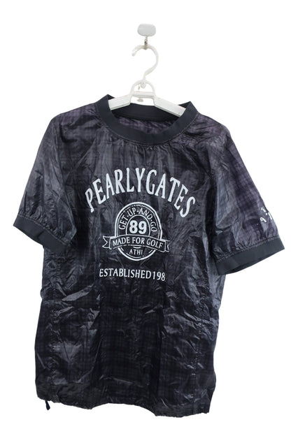 PEARLY GATES(パーリーゲイツ) 半袖スニード 黒 メンズ 4 053-121308 B-1