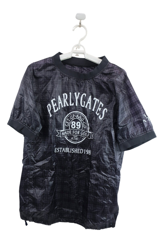 PEARLY GATES(パーリーゲイツ) 半袖スニード 黒 メンズ 4 053-121308 B-1