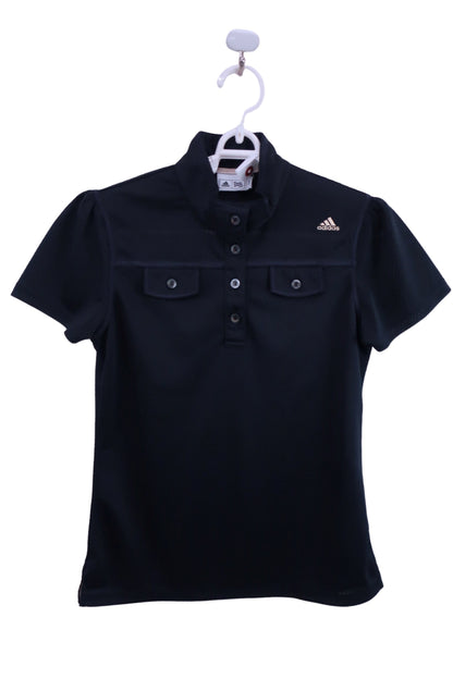 adidas(アディダス) ポロシャツ 黒 レディース S A-2