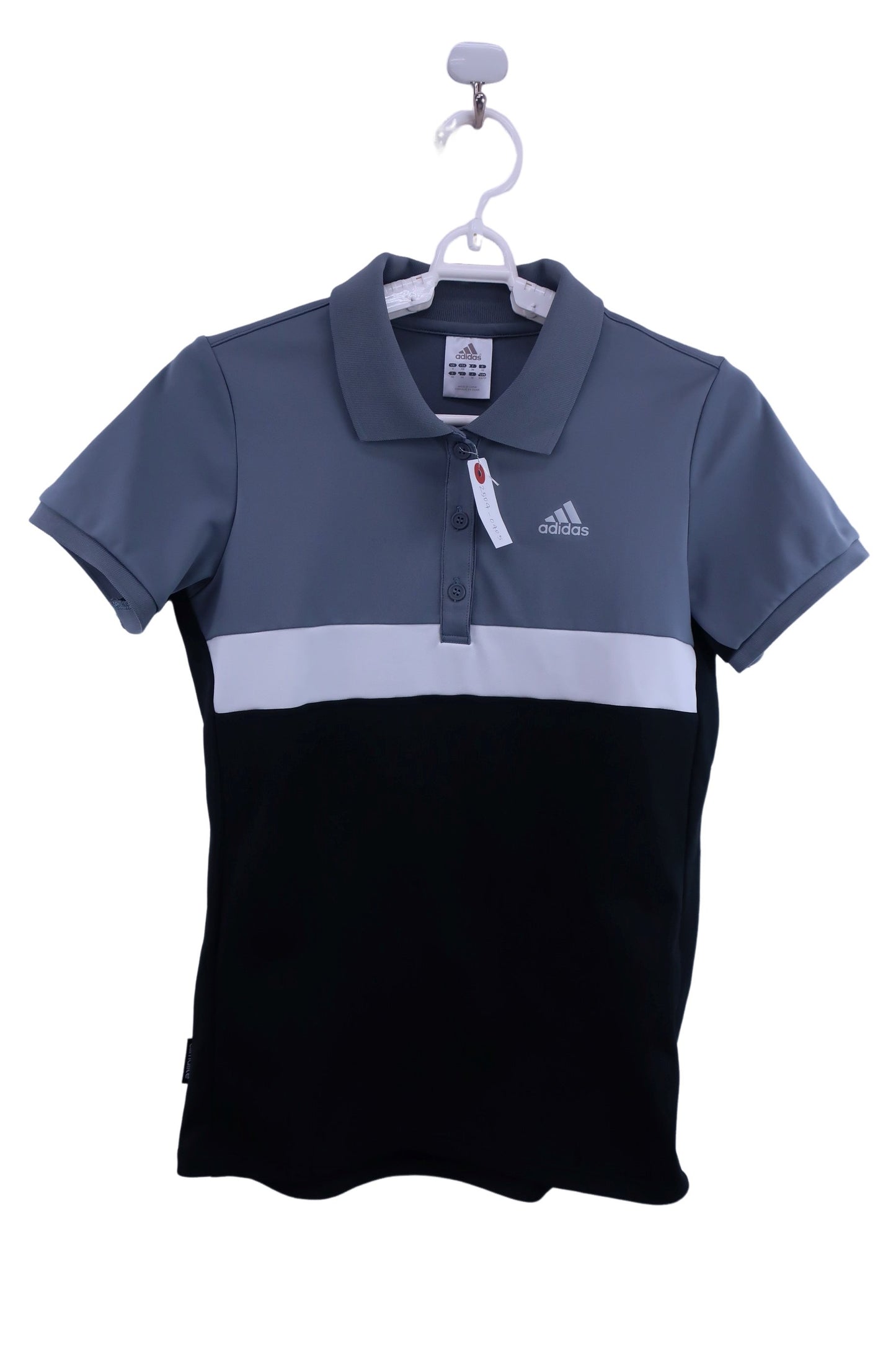 adidas(アディダス) ポロシャツ グレー黒 レディース M A-1