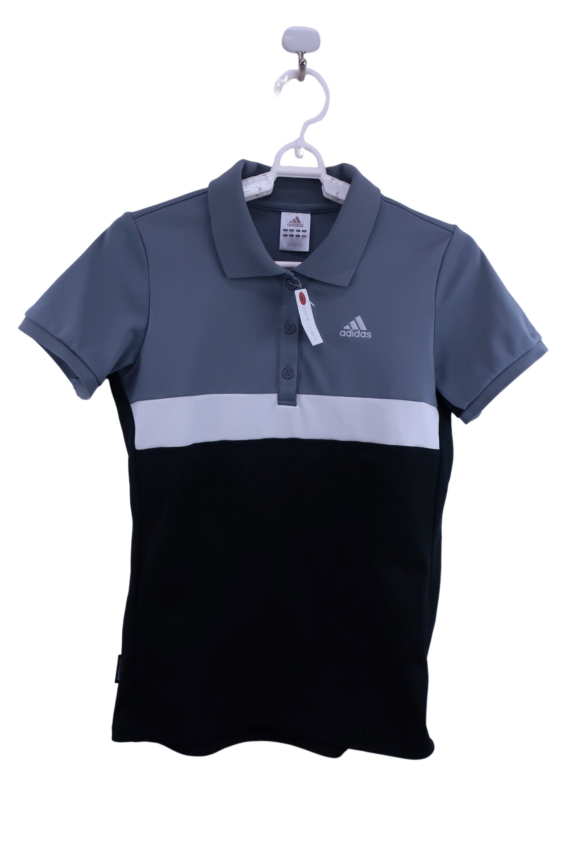 adidas(アディダス) ポロシャツ グレー黒 レディース M A-1
