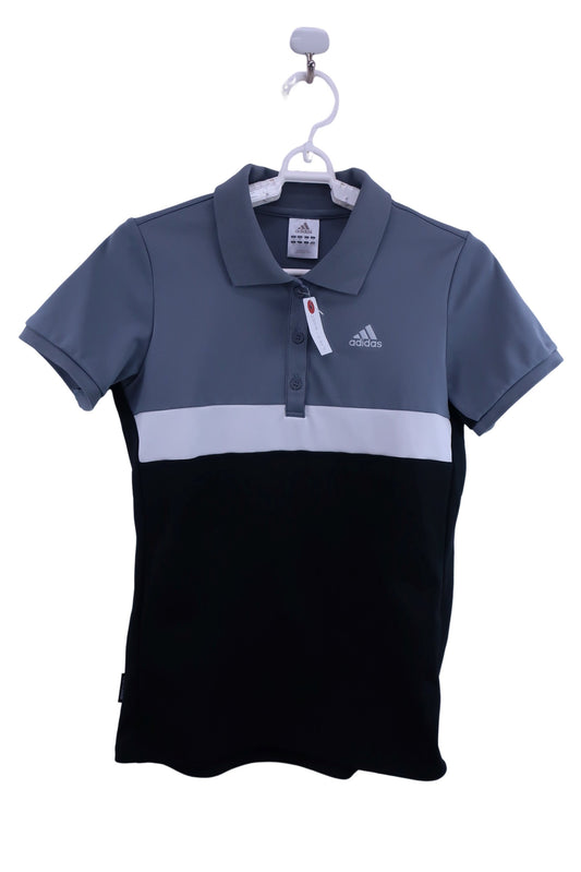 adidas(アディダス) ポロシャツ グレー黒 レディース M A-1